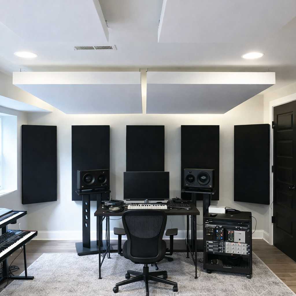 Muzički studio sa akustičnim tretmanom